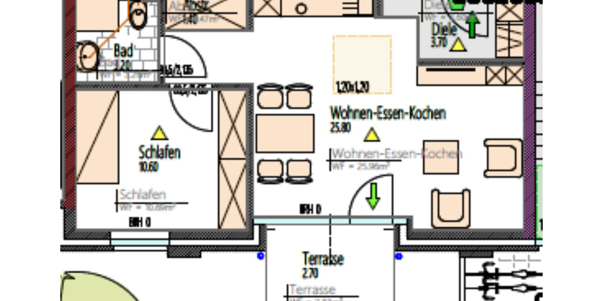 Erdgeschoßwohnung Emmerich am Rhein - 2 Zimmer, 47 m&sup2;, 660&euro; | Angebot:25962553