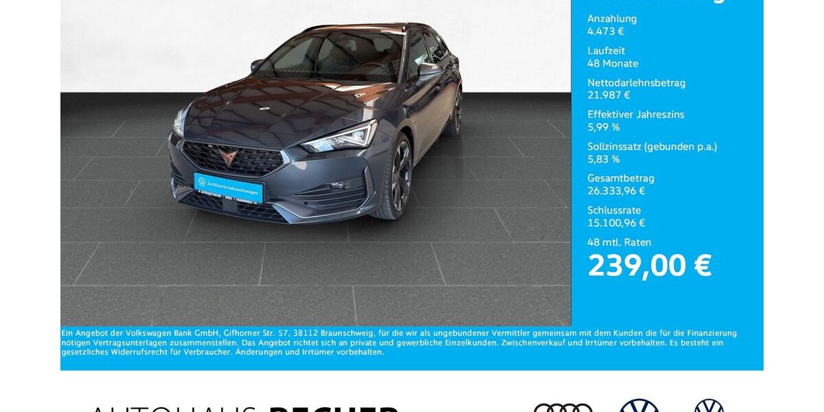 Cupra Leon 42.229 km 26.460 &euro; Wesel 46485
