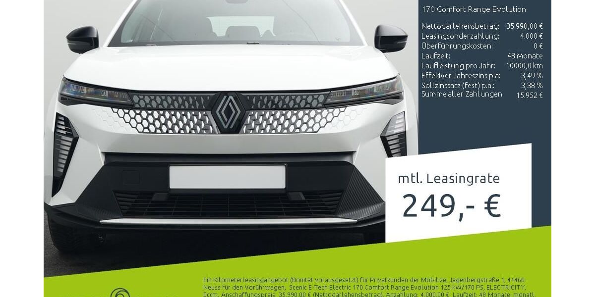 Renault Scenic 1.500 km 35.976 &euro; Borken 46325