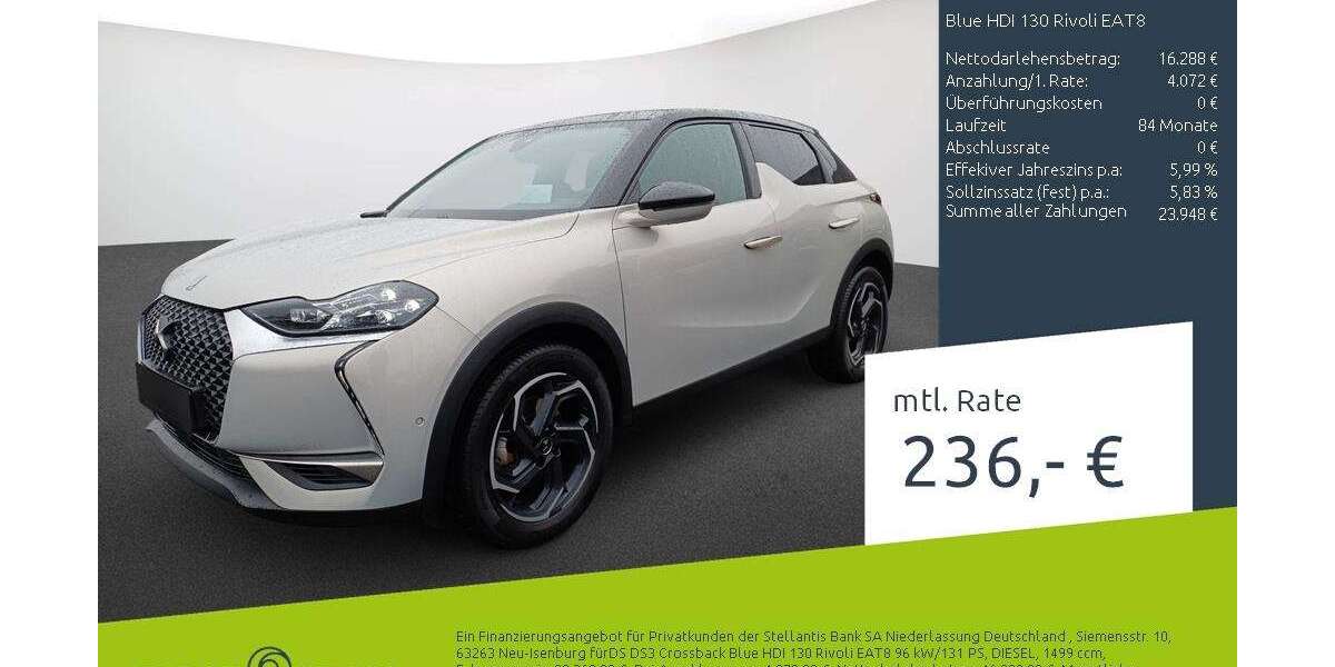 DS Automobiles DS 3 Crossback 66.553 km 20.360 &euro; Bocholt 46395