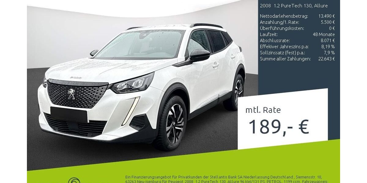 Peugeot 2008 37.344 km 18.990 &euro; Bocholt 46395