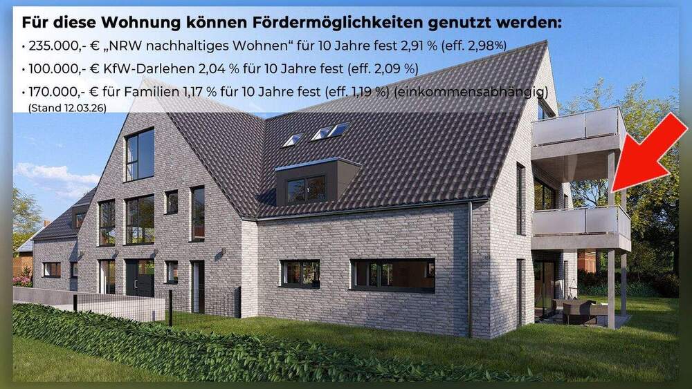 Etagenwohnung Borken - 4 Zimmer, 117 m&sup2;, 469.000&euro; | Angebot:25695748