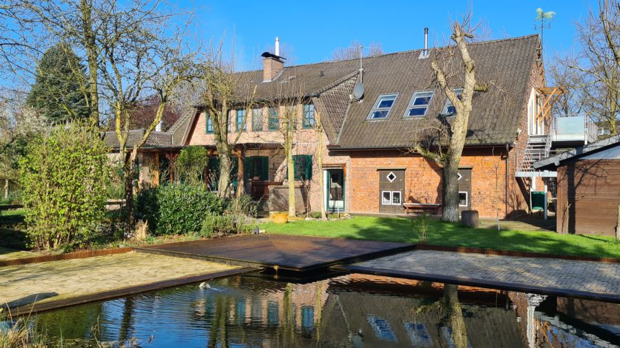 Provisionsfrei* solider Resthof 3 ETW Pool Sauna Garagen Toplage - Gewerbeobjekt Rees | Angebot:25167471