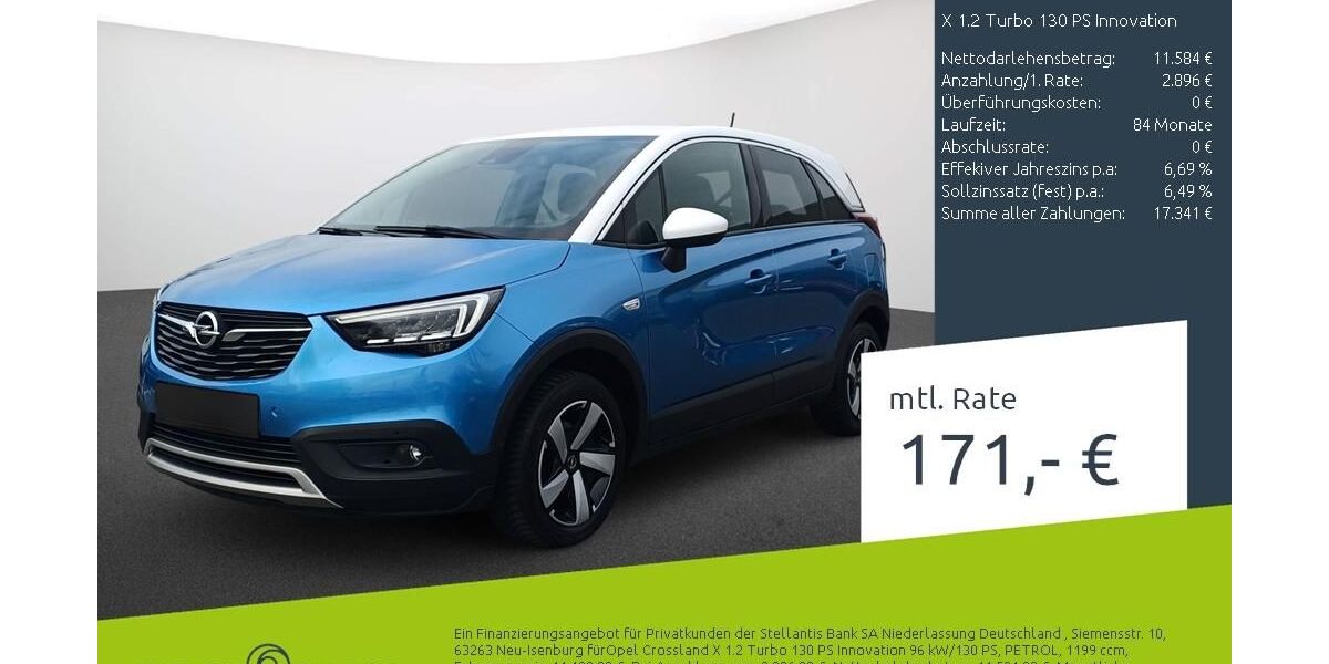 Opel Crossland (X) 43.728 km 14.480 &euro; Bocholt 46395