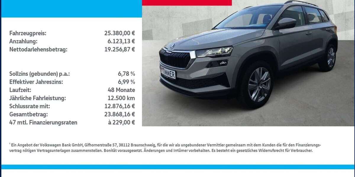 Skoda Karoq 50.989 km 25.380 &euro; Borken 46325