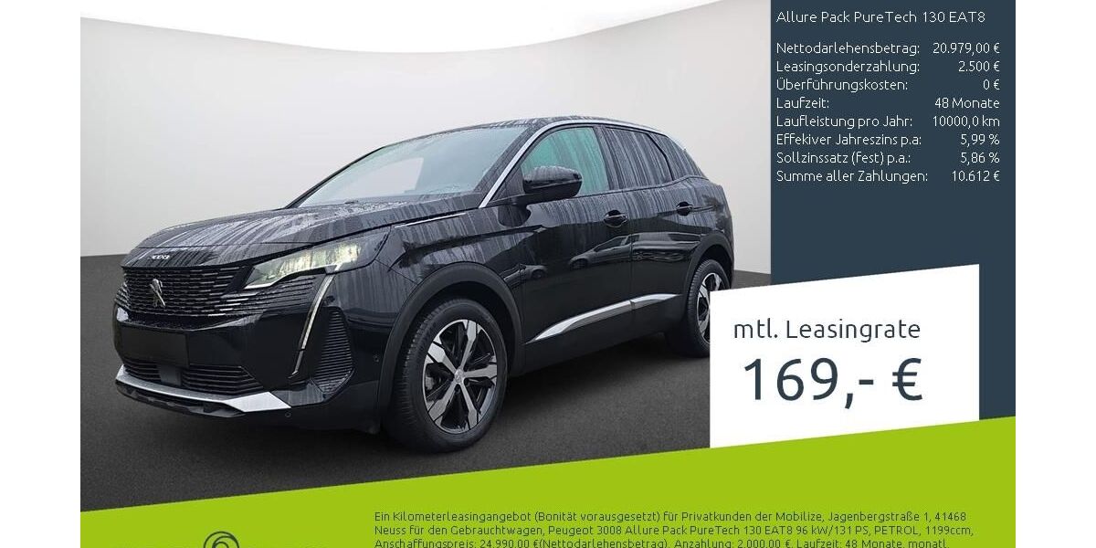 Peugeot 3008 20.809 km 21.189 &euro; Borken 46325