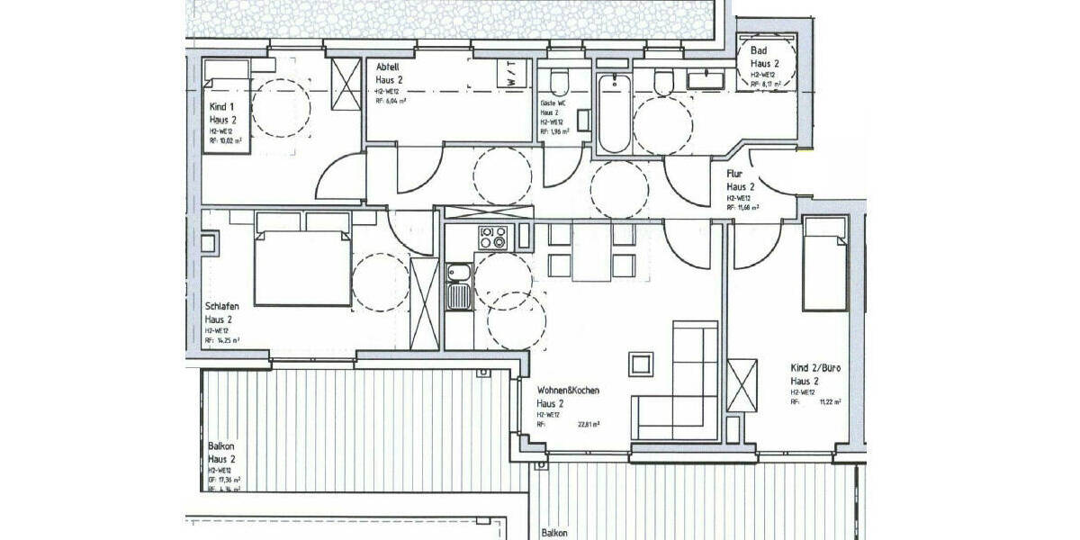 Etagenwohnung Emmerich am Rhein Borghees - 4 Zimmer, 100 m&sup2;, 1.090&euro; | Angebot:25996129