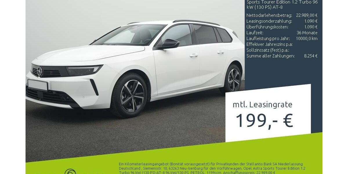 Opel Astra 1.500 km 22.989 &euro; Borken 46325
