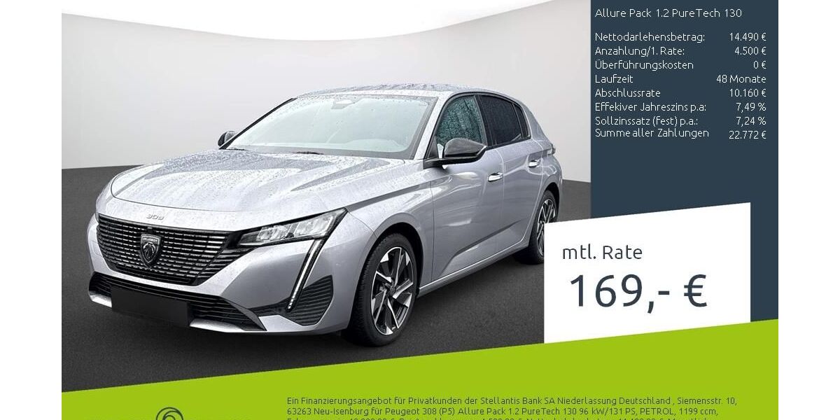 Peugeot 308 48.284 km 18.990 &euro; Bocholt 46395