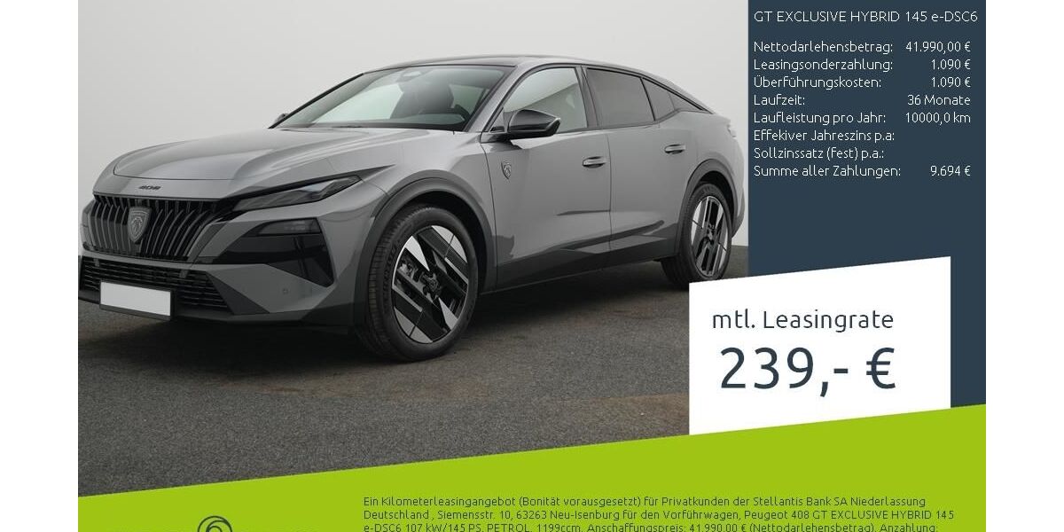 Peugeot 408 1.500 km 41.990 &euro; Borken 46325
