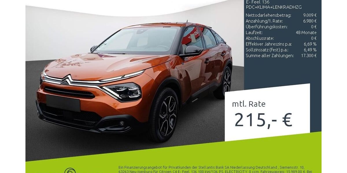Citroen C4 39.000 km 15.989 &euro; Borken 46325