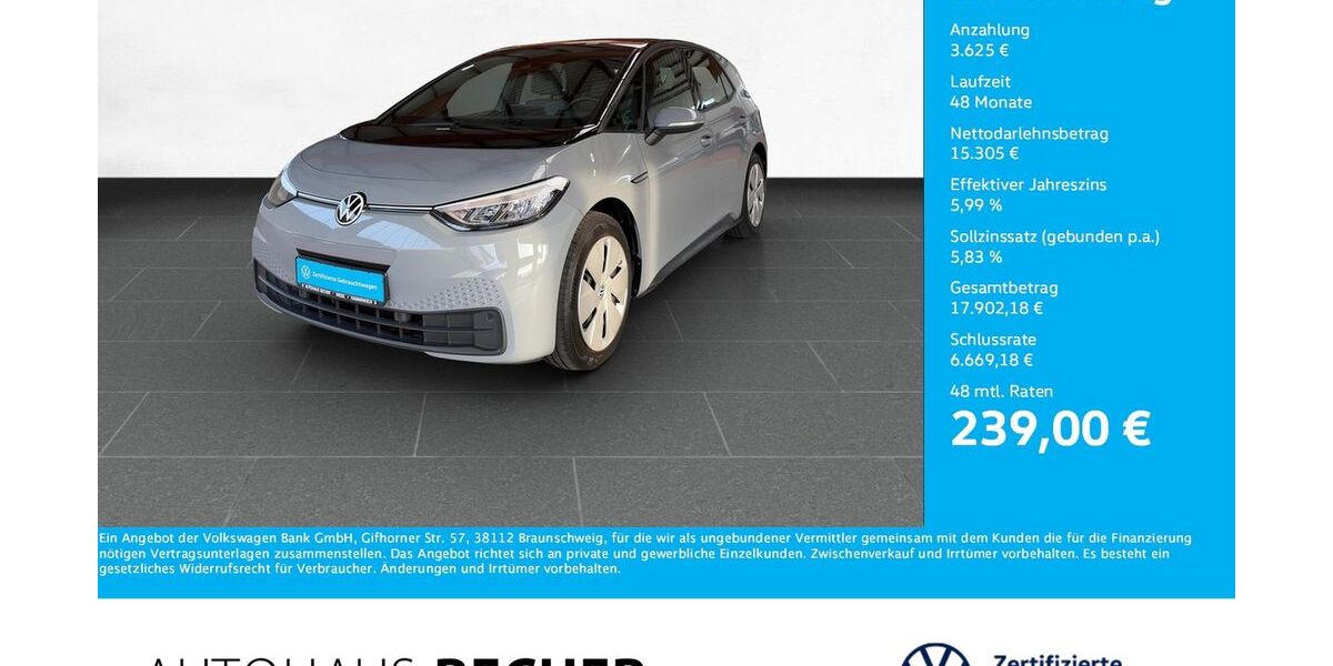 VW ID.3 67.430 km 18.930 &euro; Wesel 46485