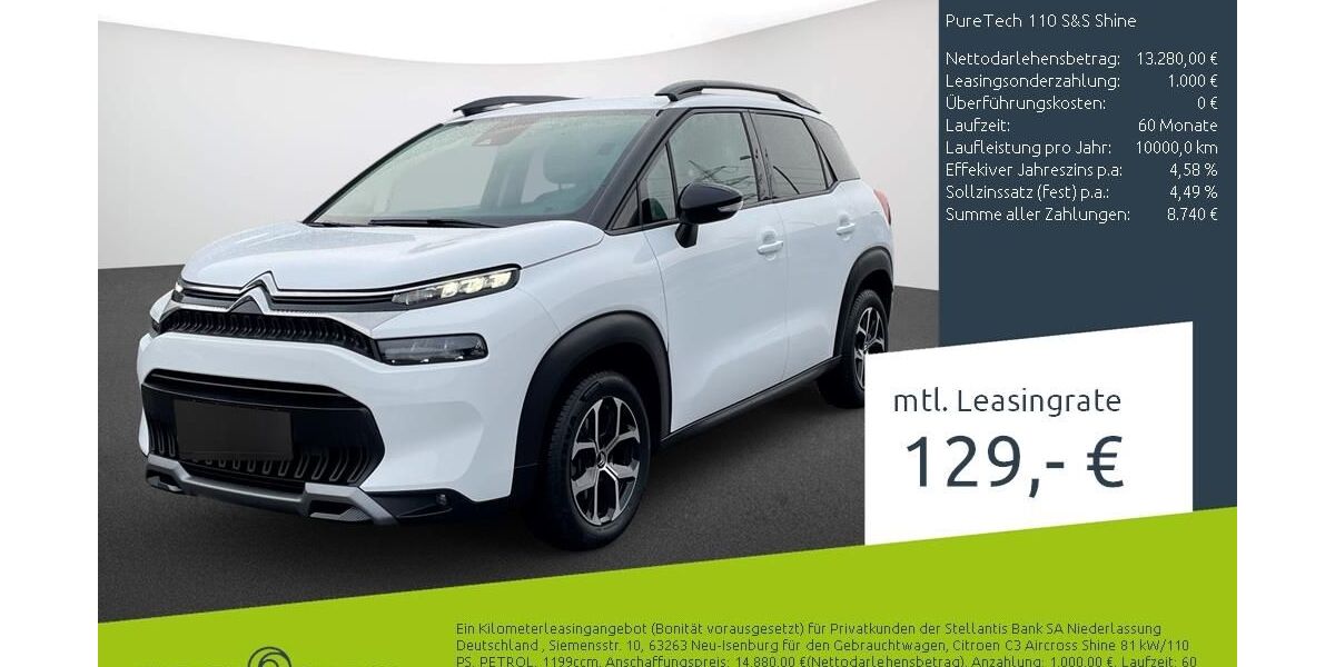 Citroen C3 Aircross 19.414 km 12.979 &euro; Bocholt 46395
