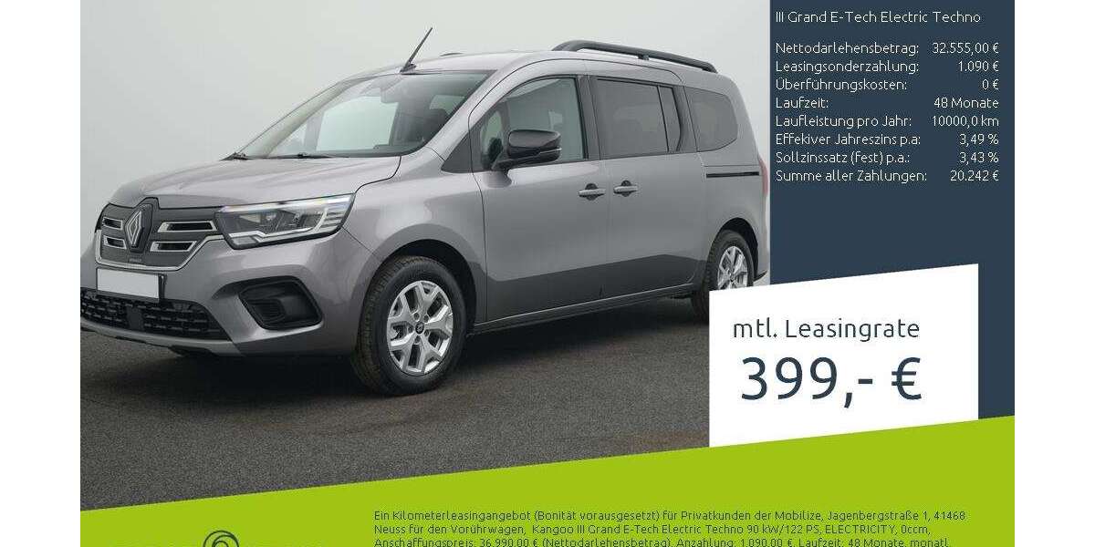 Renault Kangoo 1.500 km 32.160 &euro; Borken 46325