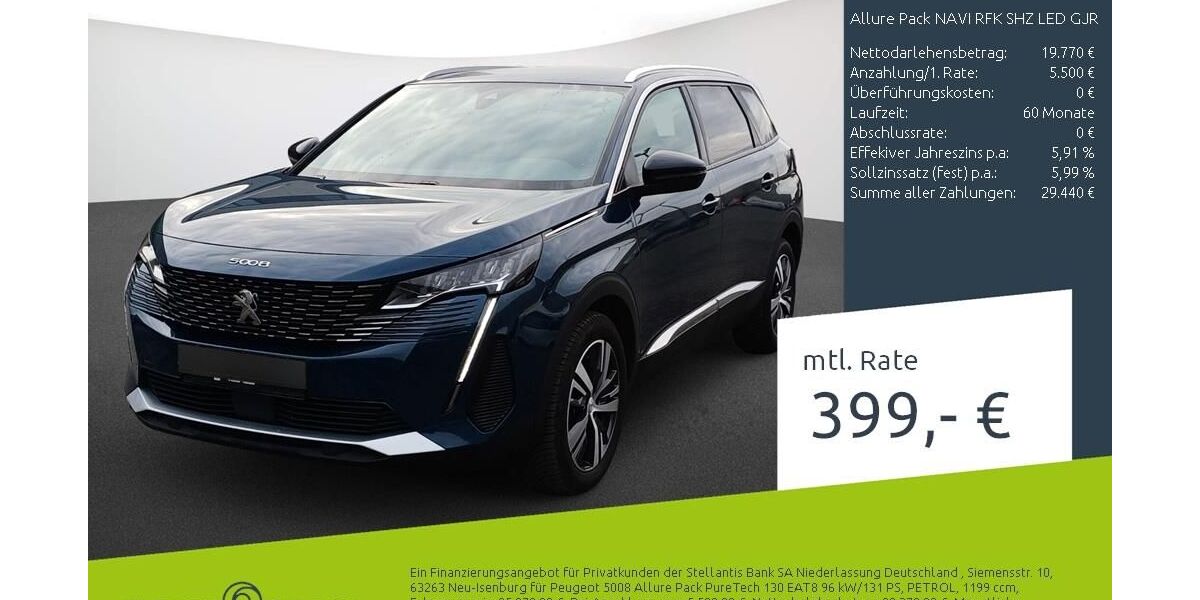 Peugeot 5008 22.828 km 24.779 &euro; Borken 46325