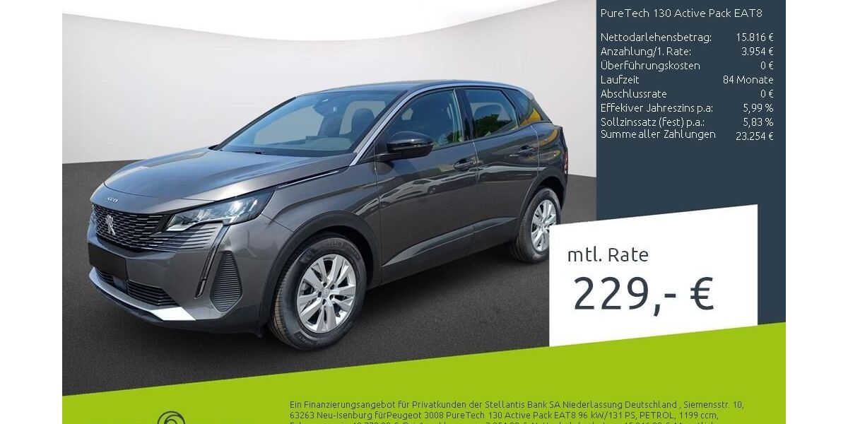 Peugeot 3008 6.675 km 19.929 &euro; Bocholt 46395