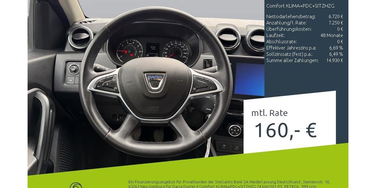 Dacia Duster 82.130 km 12.480 &euro; Borken 46325