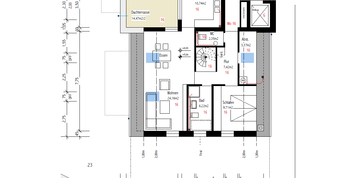 Etagenwohnung Borken - 4 Zimmer, 96 m&sup2;, 864&euro; | Angebot:25415383