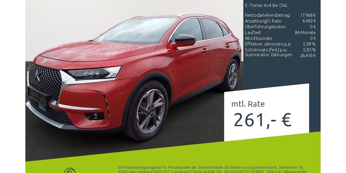DS Automobiles DS7 (Crossback) 51.357 km 22.460 &euro; Borken 46325