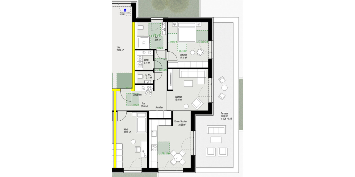 Einfamilienhaus Vreden - 3.5 Zimmer, 109 m&sup2;, 1.350&euro; | Angebot:25932117
