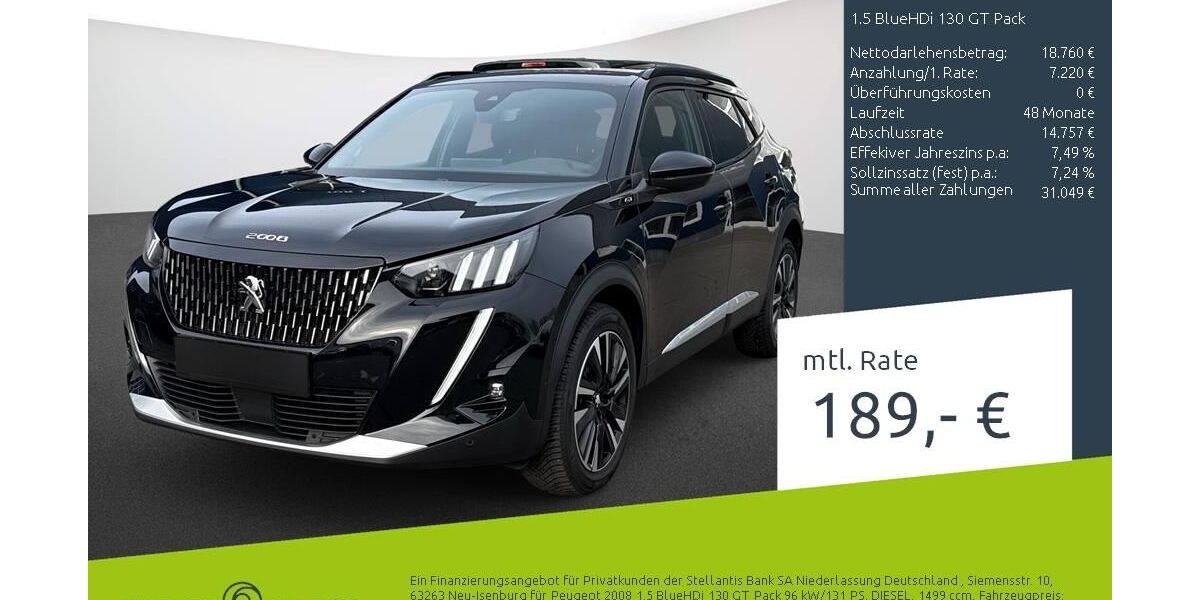 Peugeot 2008 53.532 km 25.430 &euro; Bocholt 46395
