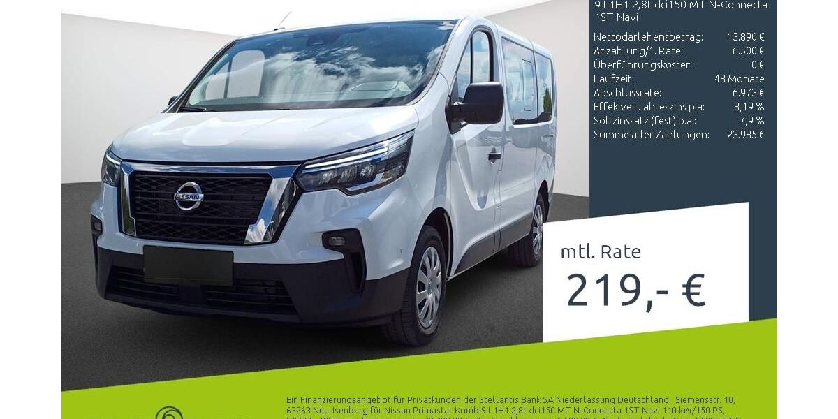 Nissan Primastar 152.876 km 19.850 &euro; Bocholt 46395