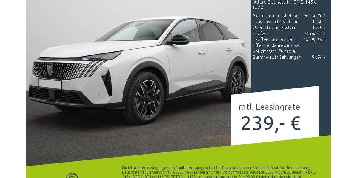 Peugeot 3008 1.500 km 36.349 &euro; Borken 46325