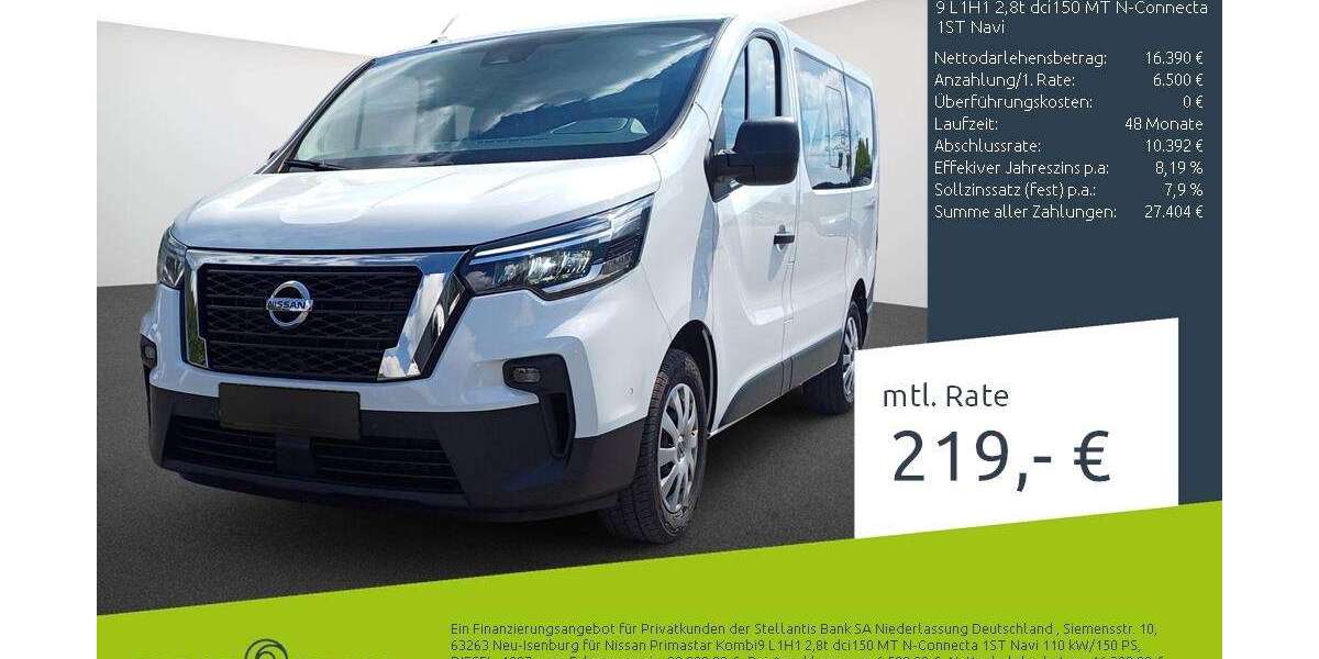 Nissan Primastar 90.790 km 22.890 &euro; Bocholt 46395