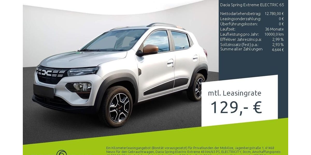 Dacia Spring 3.656 km 12.490 &euro; Borken 46325