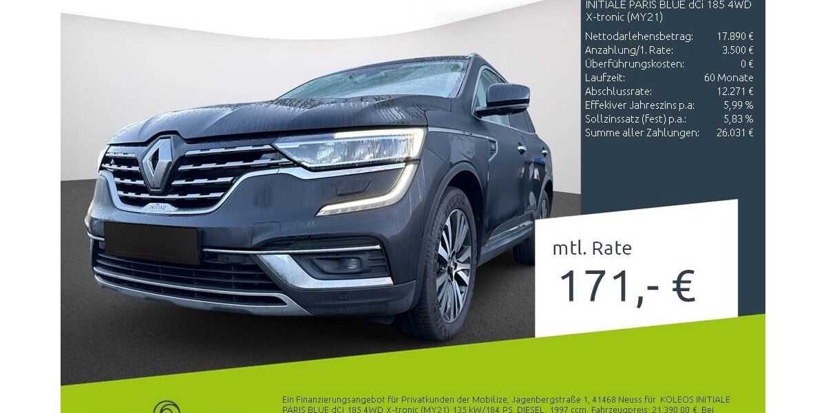 Renault Koleos 90.700 km 20.550 &euro; Borken 46325