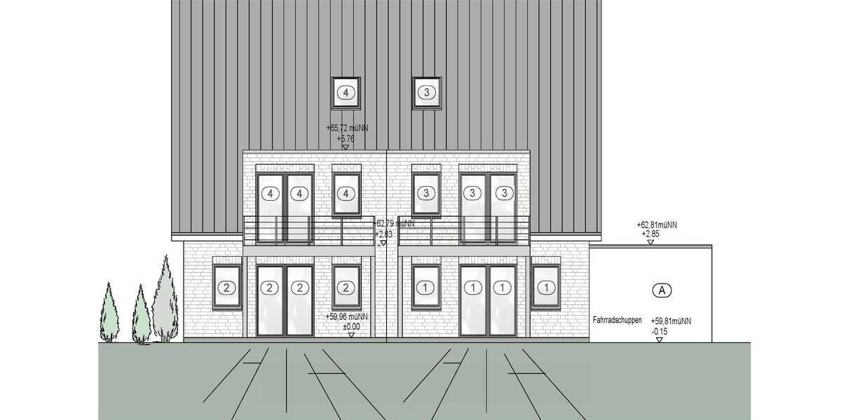 Terrassenwohnung Gescher - 2 Zimmer, 67 m&sup2;, 251.000&euro; | Angebot:25779979