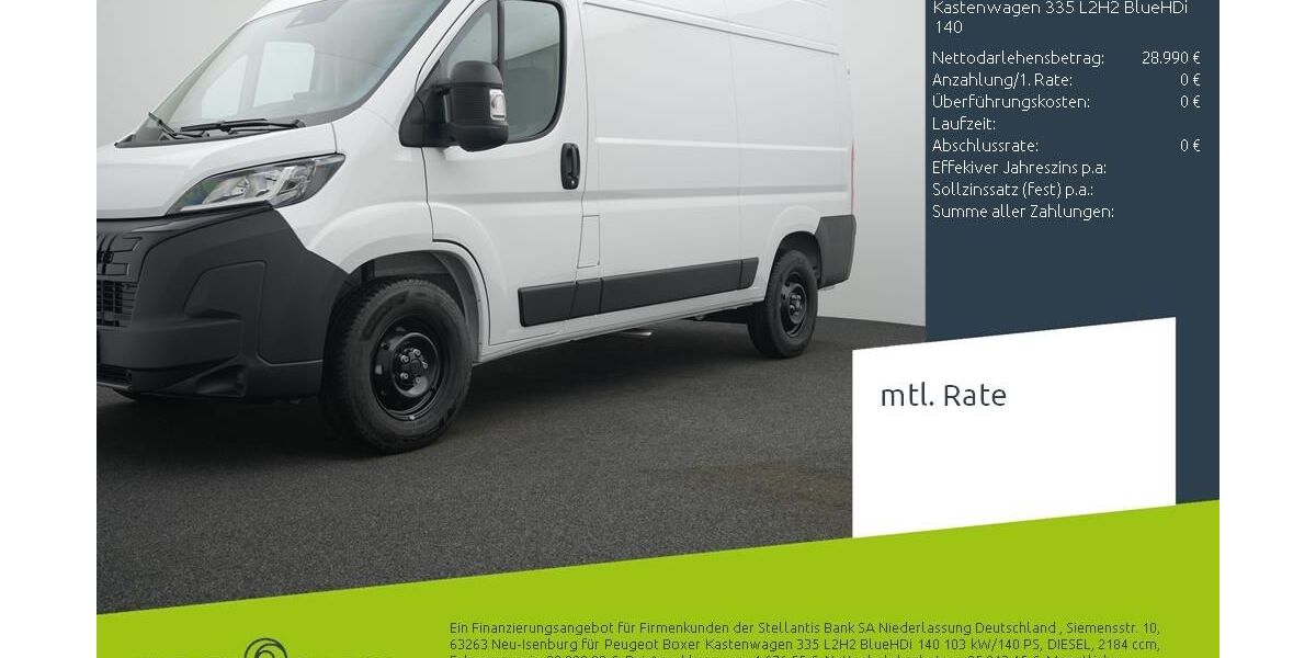 Peugeot Boxer 5.500 km 27.560 &euro; Bocholt 46395