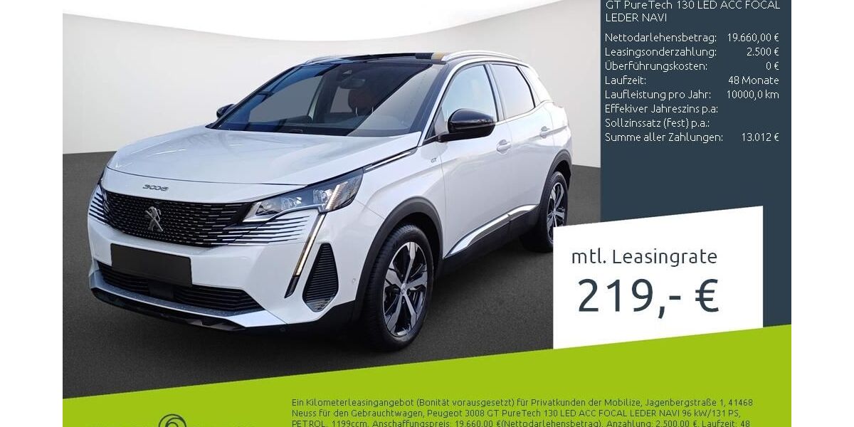 Peugeot 3008 30.839 km 19.450 &euro; Borken 46325