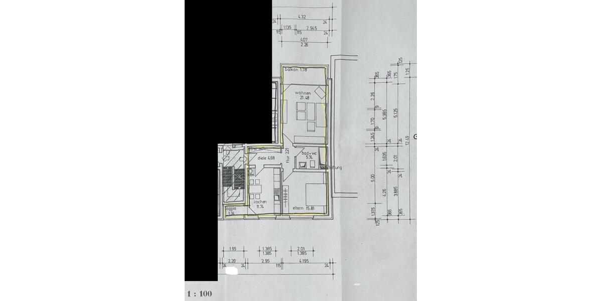 Etagenwohnung Wesel Fusternberg - 2 Zimmer, 65 m&sup2;, 159.000&euro; | Angebot:27298954