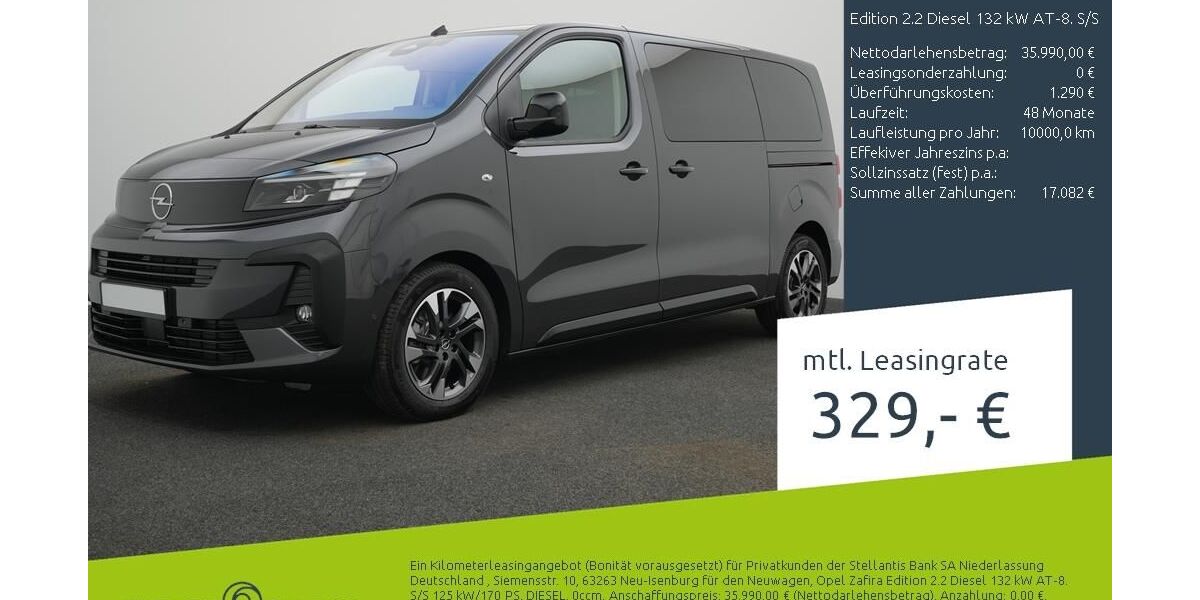 Opel Zafira 1.500 km 35.889 &euro; Bocholt 46395