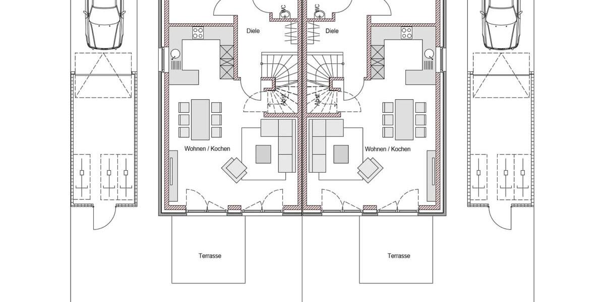 Doppelhaushälfte Bocholt - 5 Zimmer, 115 m&sup2;, 1.550&euro; | Angebot:25341005