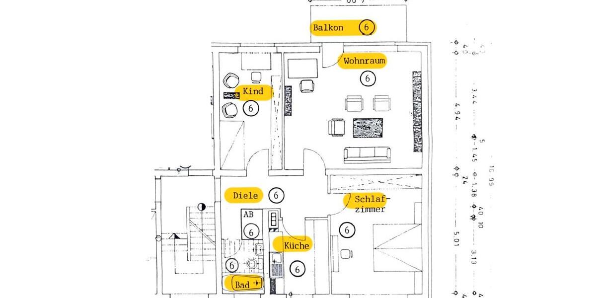 Etagenwohnung Isselburg - 3 Zimmer, 80 m&sup2;, 153.000&euro; | Angebot:27078460