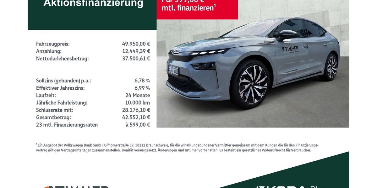 Skoda Enyaq 22.999 km 49.950 &euro; Borken 46325