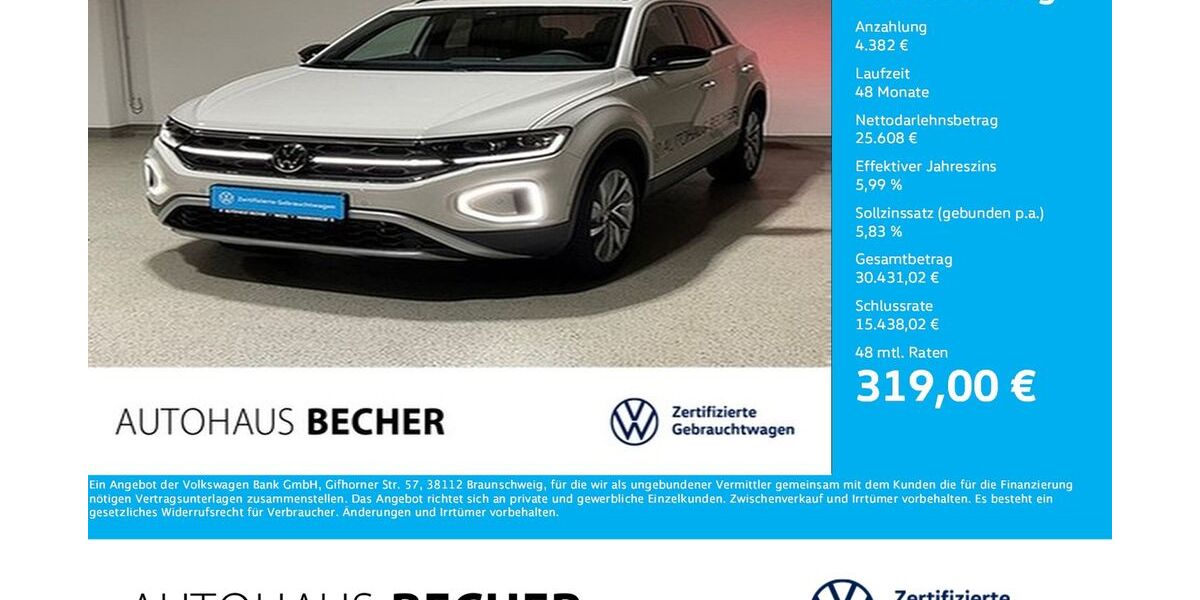 VW T-Roc 30.500 km 29.990 &euro; Wesel 46485