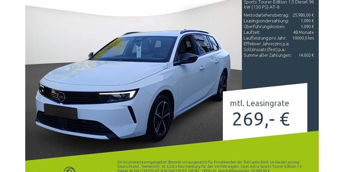 Opel Astra 10.350 km 25.980 &euro; Borken 46325
