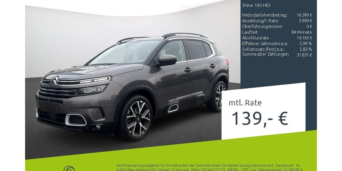 Citroen C5 Aircross 82.489 km 22.130 &euro; Borken 46325