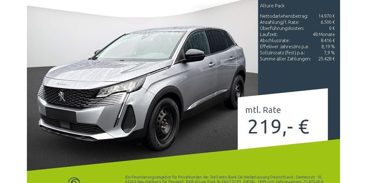 Peugeot 3008 76.600 km 20.989 &euro; Bocholt 46395