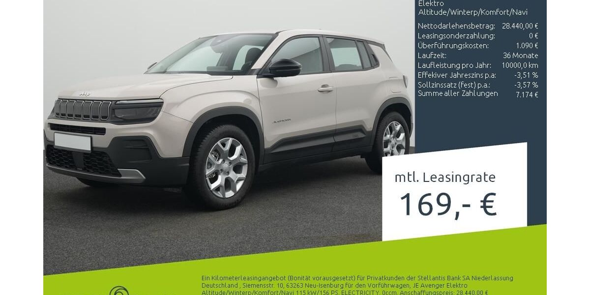 Jeep Avenger 2.500 km 28.440 &euro; Borken 46325