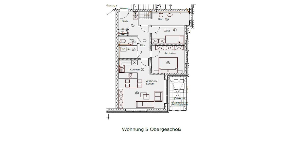 Etagenwohnung Rhede - 3 Zimmer, 79 m&sup2;, 948&euro; | Angebot:26662288