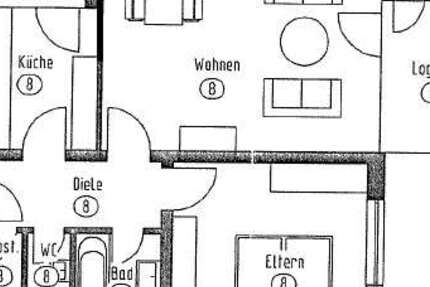Wohnung Bocholt - 2 Zimmer, 60 m&sup2;, 590&euro; | Angebot:26003492